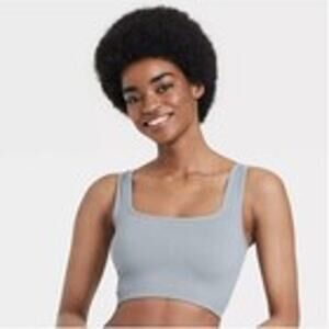 Colsie Brami Womens Small Gray Seamless Cami Athleisure Lounge Comfort Simple